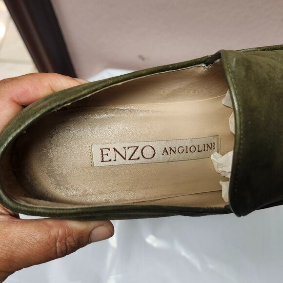 Enzo Angiolini green suede heels- Size 6.5 - Picture 5 of 7